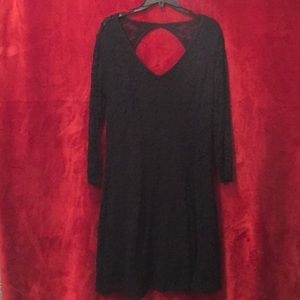 elegant black lace dress